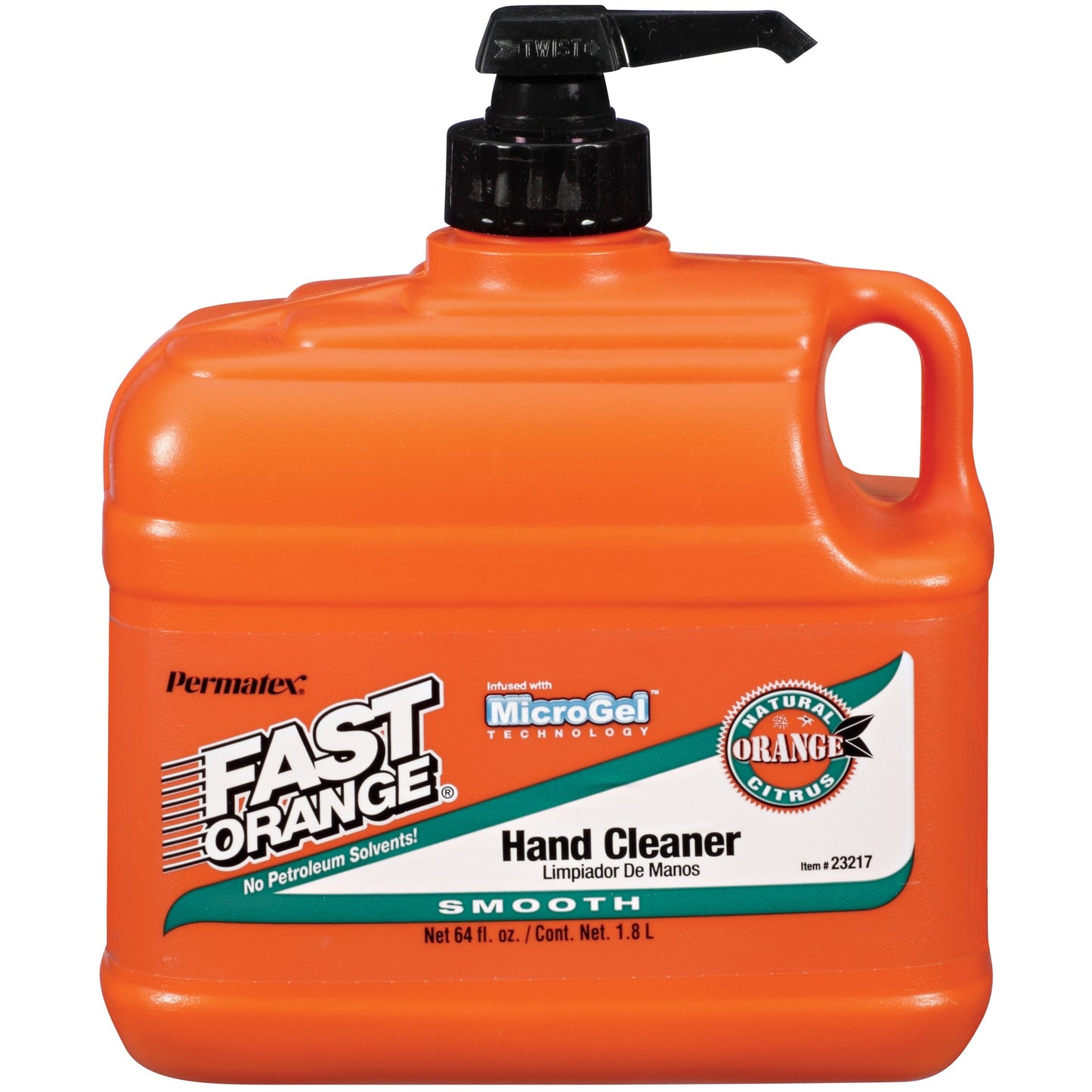 Permatex 23218-4PK Fast Orange Smooth Lotion Hand Cleaner with Pump, 1 Gallon (