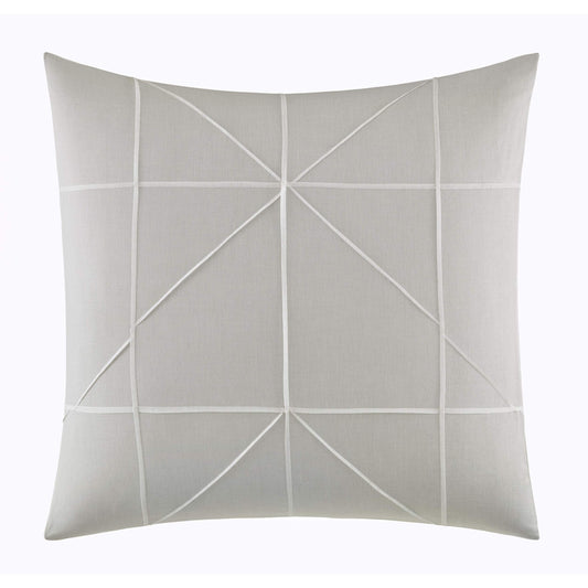 Vera Wang Layered Geometric Grey Euro Sham