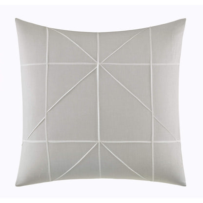 Vera Wang Layered Geometric Cotton Grey Duvet Cover