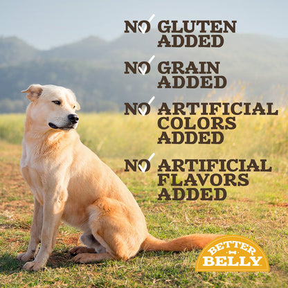 Better Belly Highly Digestible Rawhide Braids Chews, Treat Your Dog to a Chew with NO Artificial Colors or Flavors