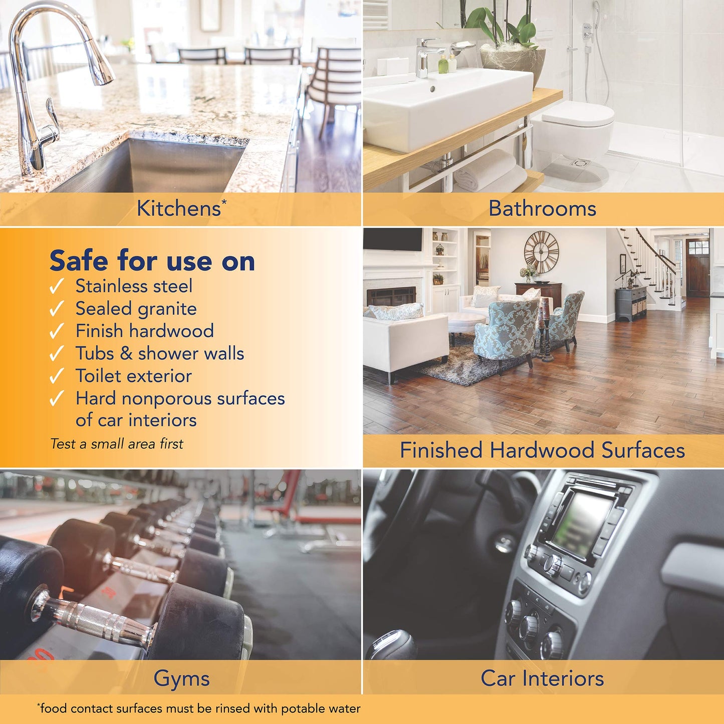 Arm & Hammer Essentials Disinfecting Wipes, Renewing Rain Scent, 40 Count, 8 Pack