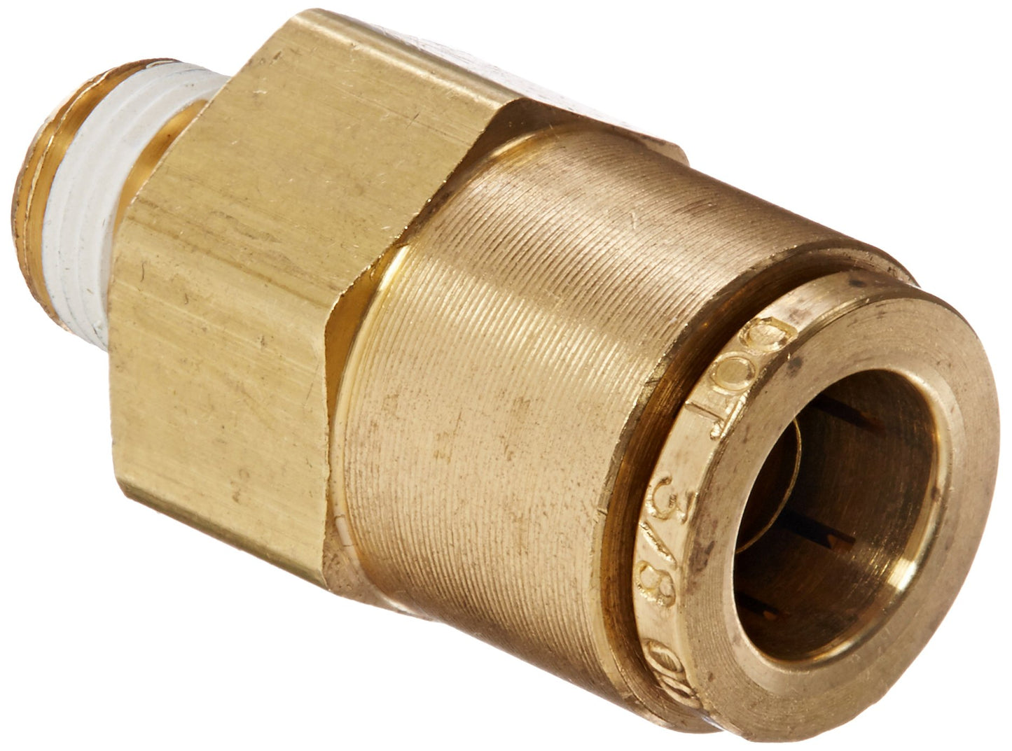 Eaton Weatherhead 1868 Brass CA360 D.O.T. Air Brake Tube, Male Connector