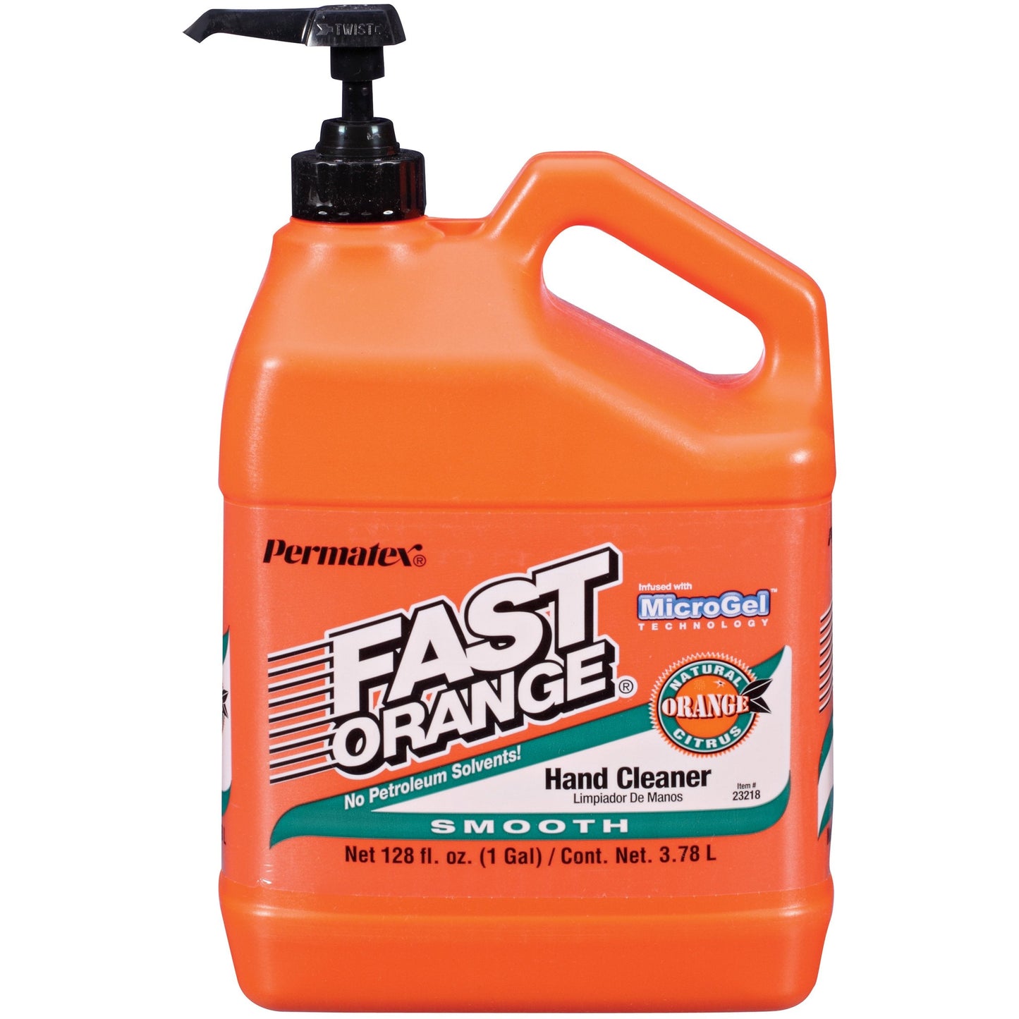 Permatex 23218-4PK Fast Orange Smooth Lotion Hand Cleaner with Pump, 1 Gallon (