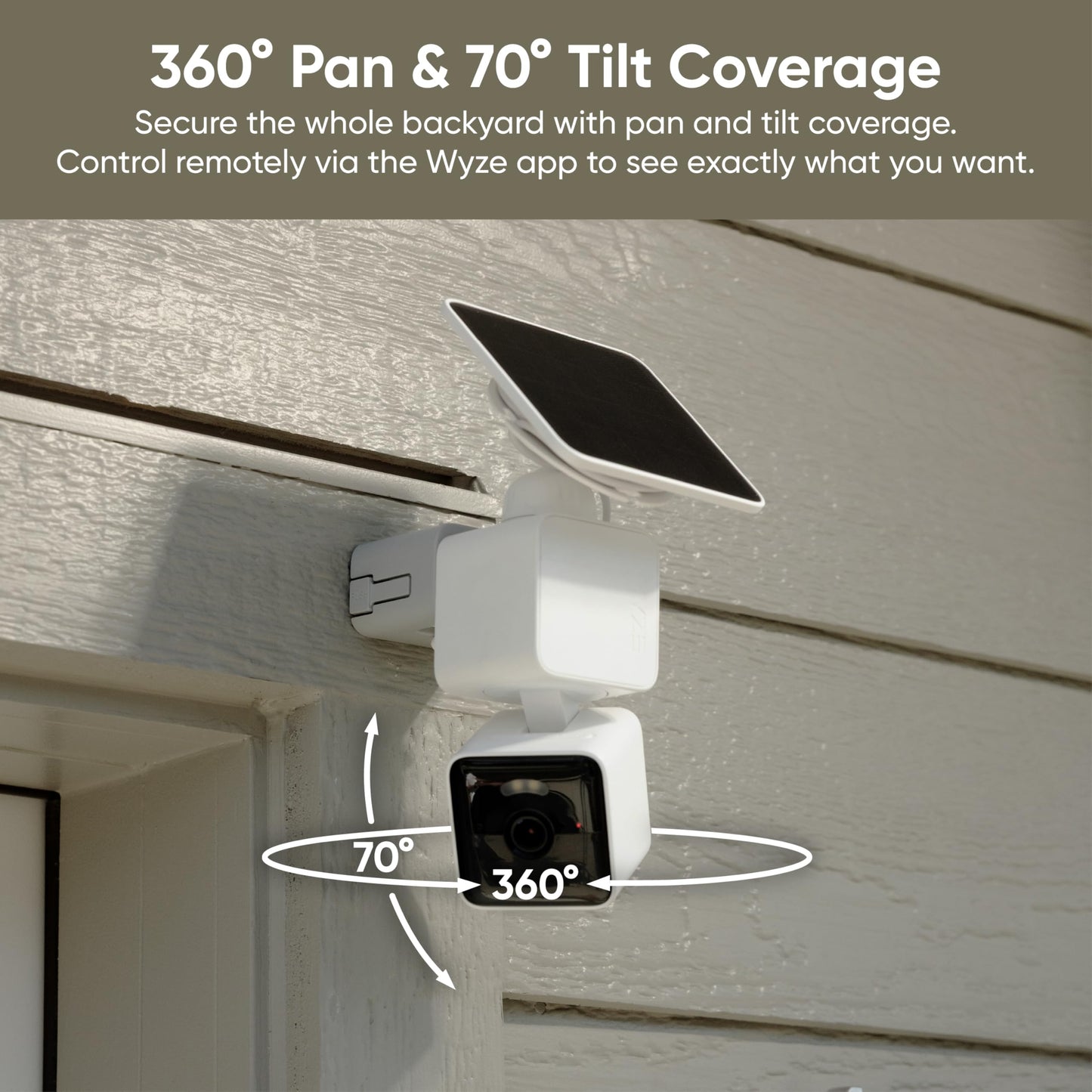 WYZE Solar Cam Pan, Security Cameras Wireless Outdoor