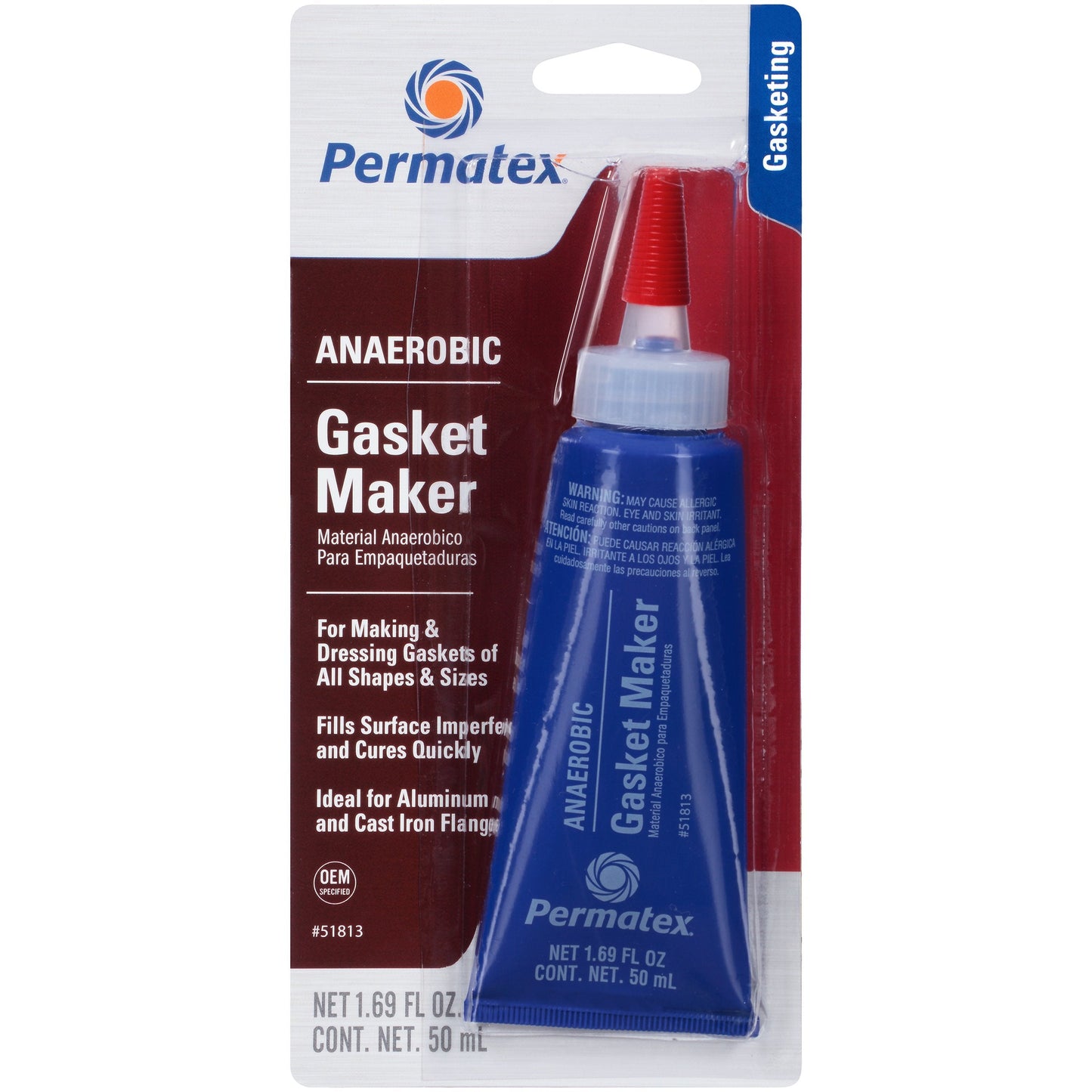 Permatex 51845-10PK Anaerobic Gasket Maker - 300 ml Cartridge, (Pack of 10)