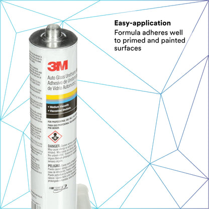 3M Auto Glass Urethane Windshield Adhesive, 10.5 fl oz Cartridge