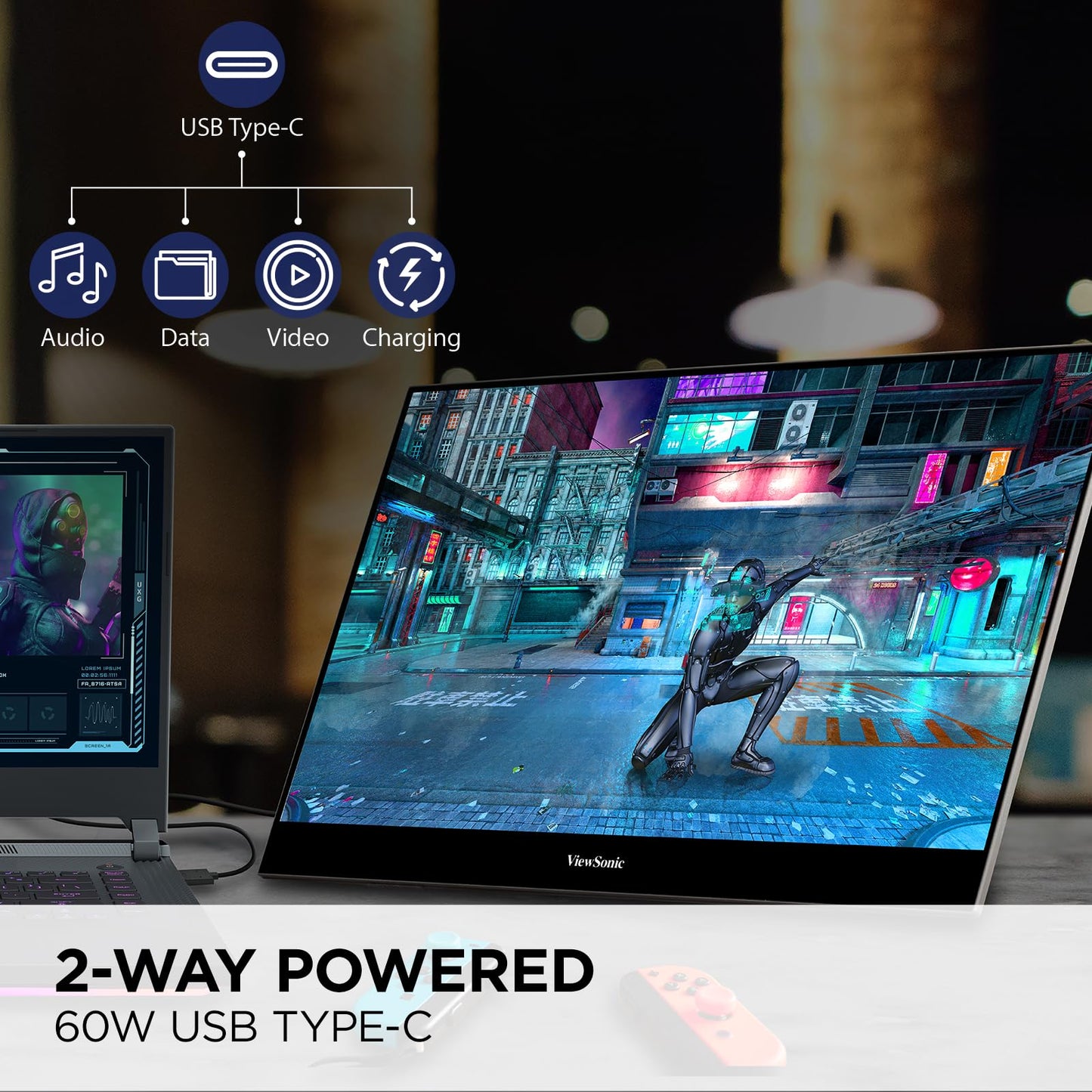 ViewSonic VX1655-4K-OLED 15.6 Inch 4K UHD Portable