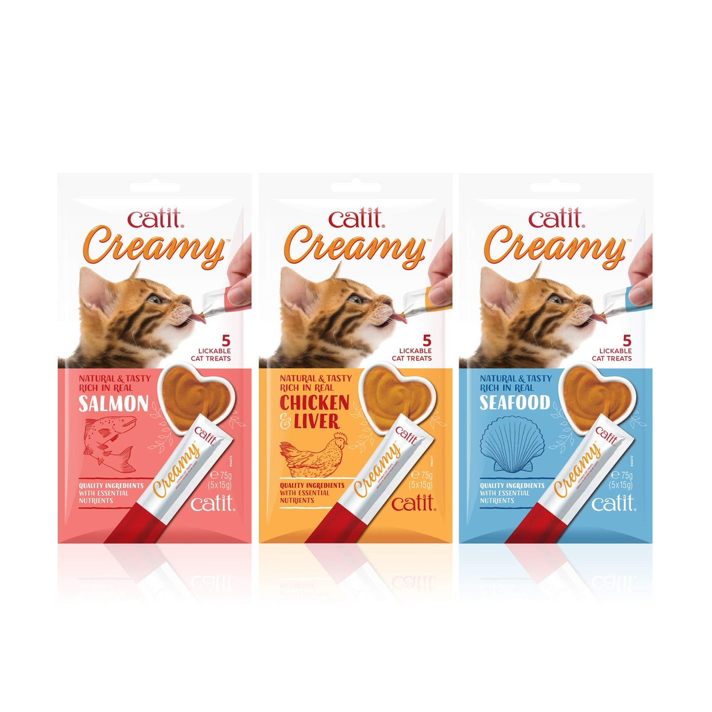 Catit Creamy Lickable Cat Treat – Healthy Treat for Cats