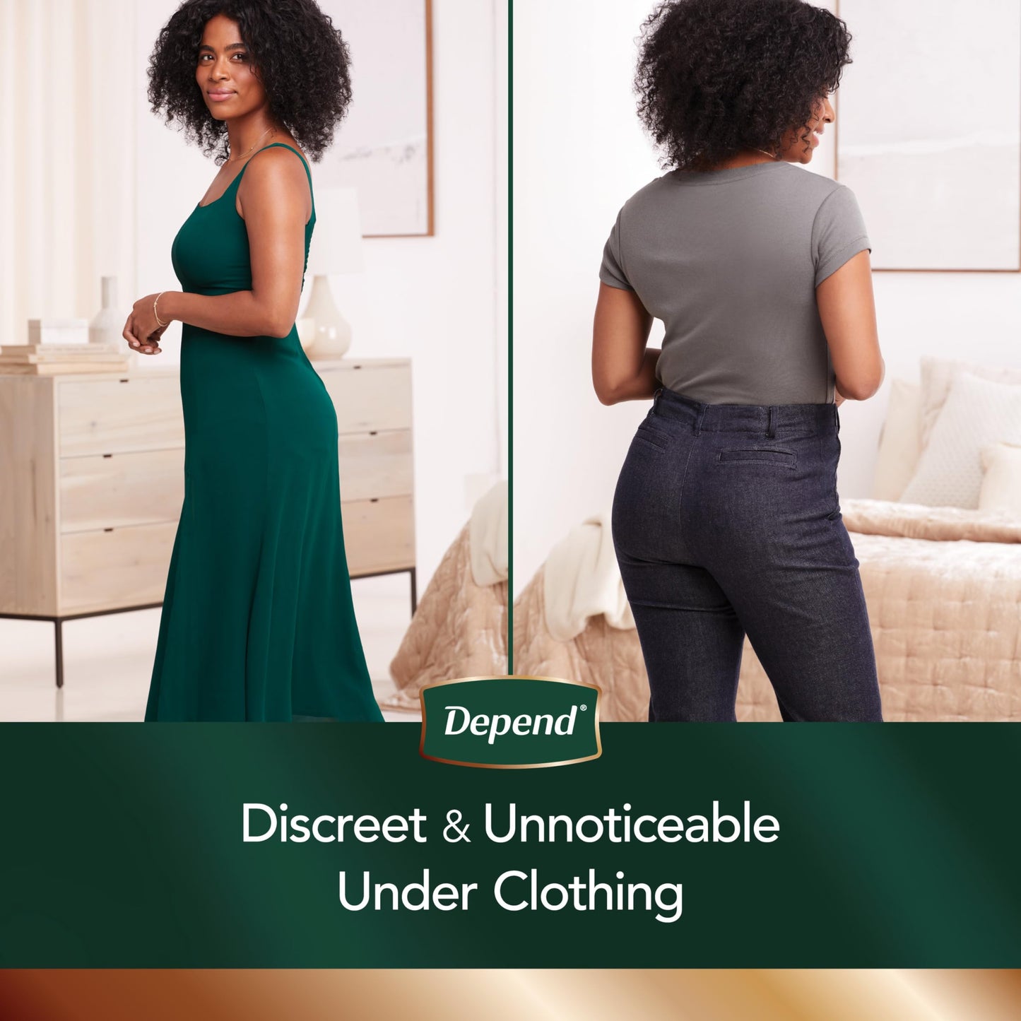 Depend Silhouette Adult Incontinence and Postpartum Underwear for Women