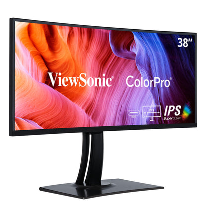 ViewSonic VP3881A 43" 1440p Ultrawide Curved Monitor, 100% sRGB, USB-C & HDMI