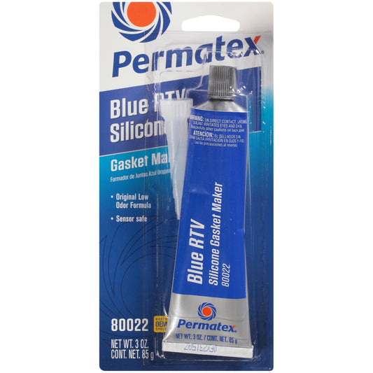 Permatex 80022- Sensor-Safe Blue RTV Silicone Gasket Maker, 3 oz. Tube (2)
