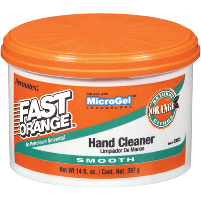 Permatex 33013 Fast Orange Smooth Cream Hand Cleaner, 14 oz.