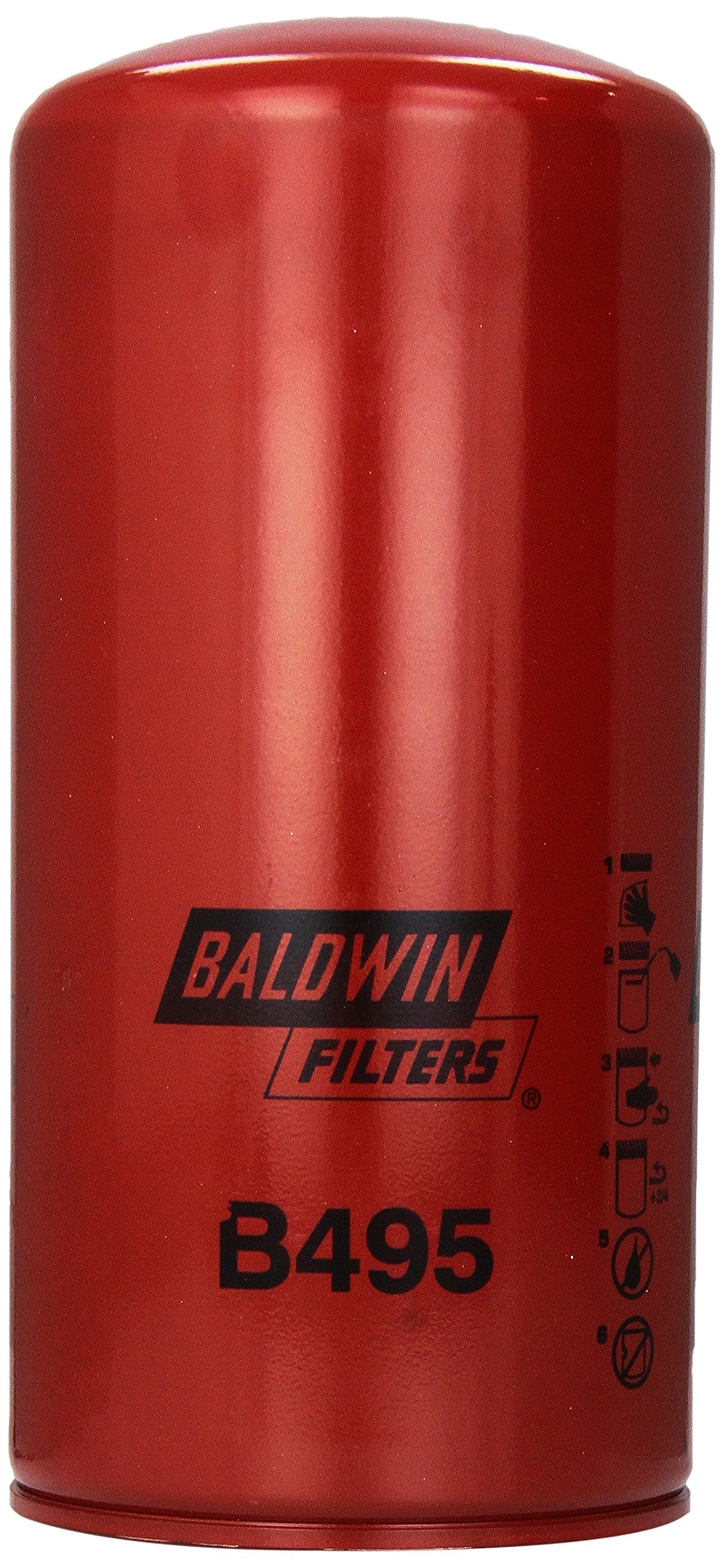 Baldwin Oil Filter, Spin-On, Full-Flow