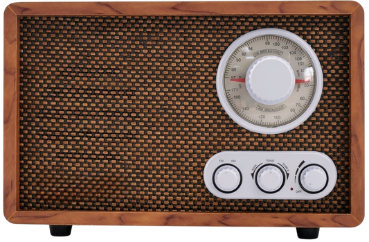 LoopTone AM FM Classic Retro Radio with Bluetooth Speaker
