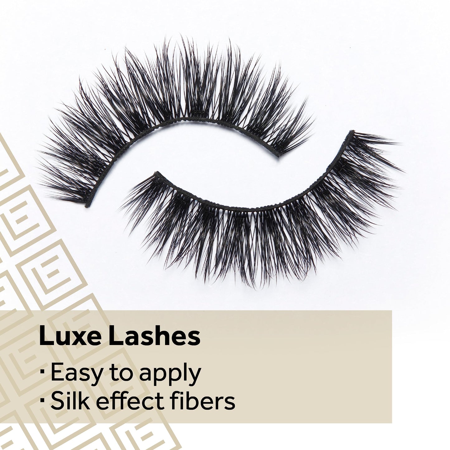 Eylure Luxe Silk Effect False Eyelashes, Marquise, Reusable, Adhesive Included, 1 Pair