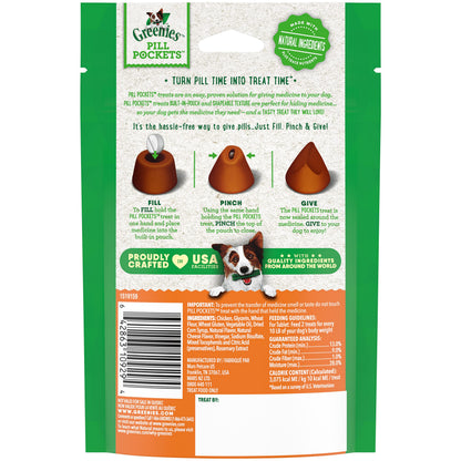 Greenies Pill Pockets for Dogs Tablet Size Natural Soft Dog Treats