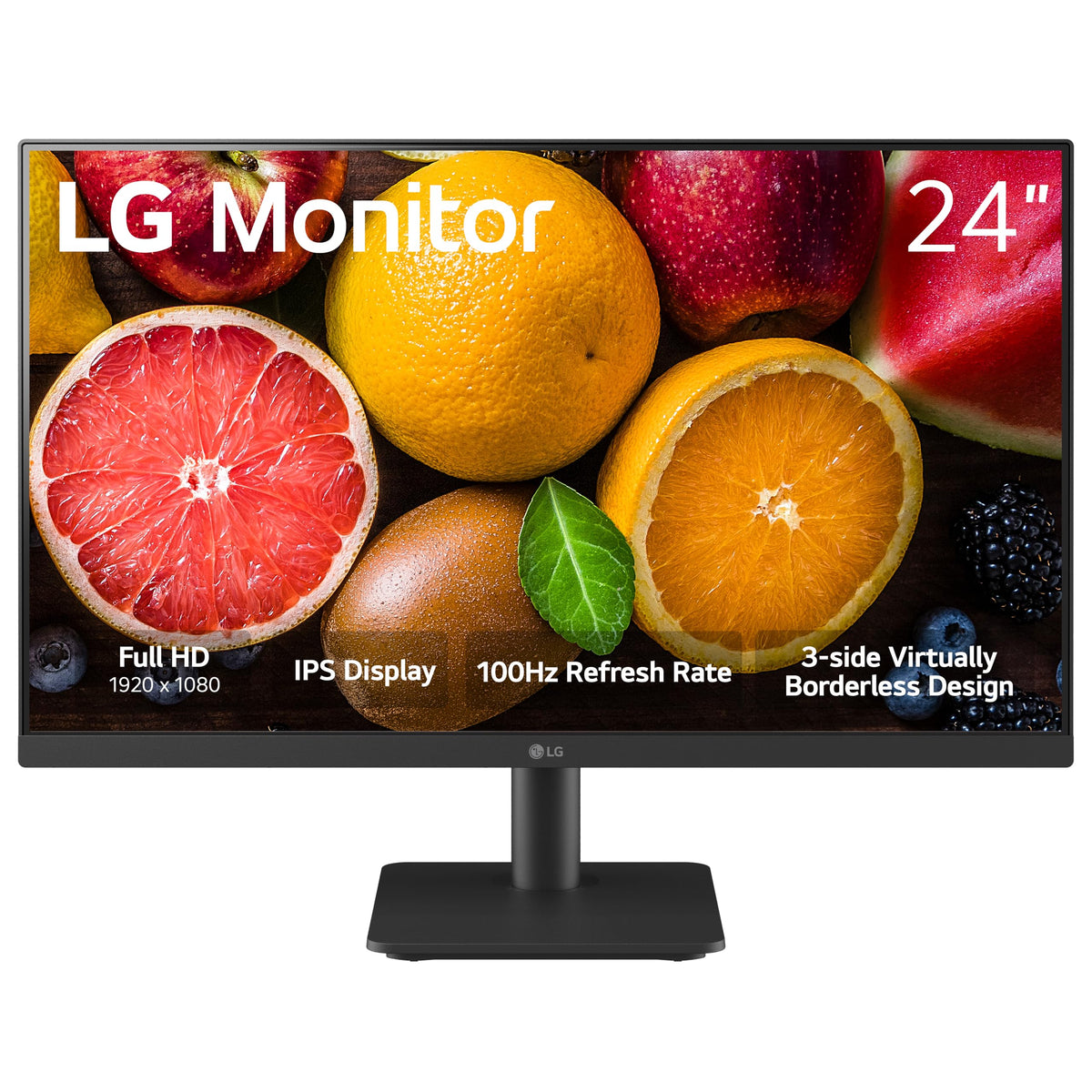 LG 24MS500-B 24" IPS FHD Monitor - New, Crisp Color, Wide Viewing Angle