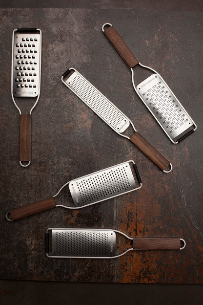 Microplane Master Series Wood Handle Stainless Steel Zester Grater