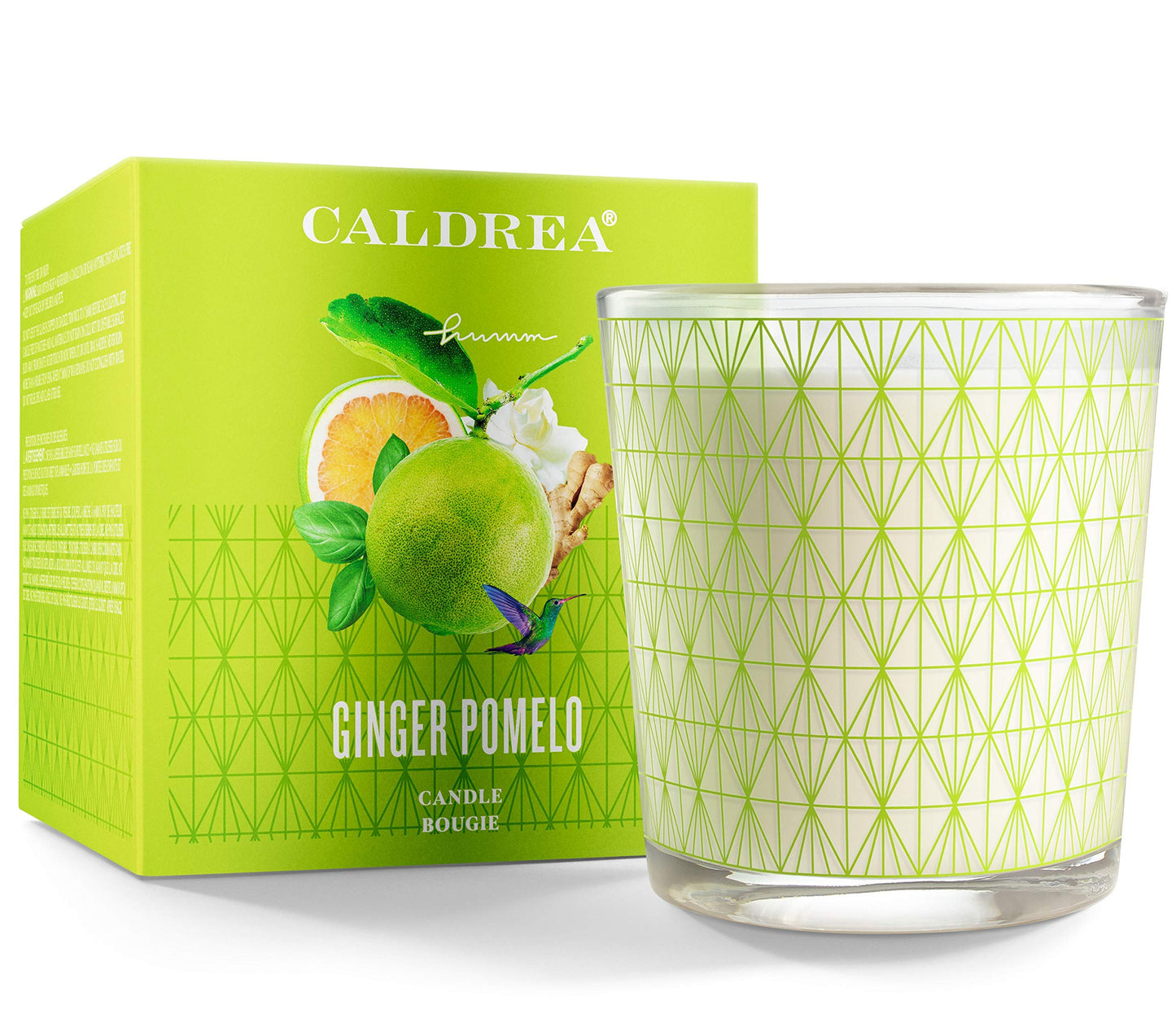 Caldrea Scented Candle, Made with Essential Oils and Other Thoughtfully Chosen Ingredients, 45 Hour Burn Time, Ginger Pomelo Scent, 8.1 oz