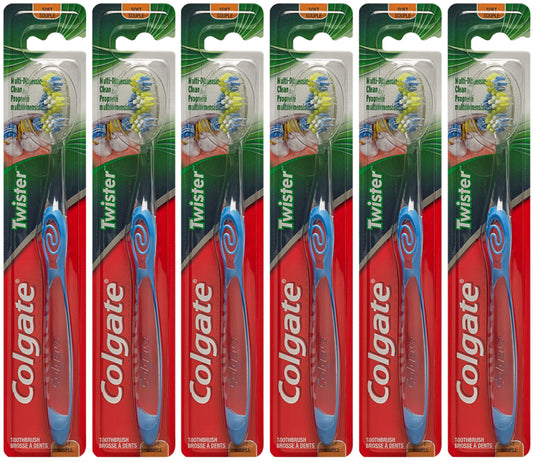 Colgate Slimsoft Floss-Tip Charcoal Toothbrush (Pack of 6)