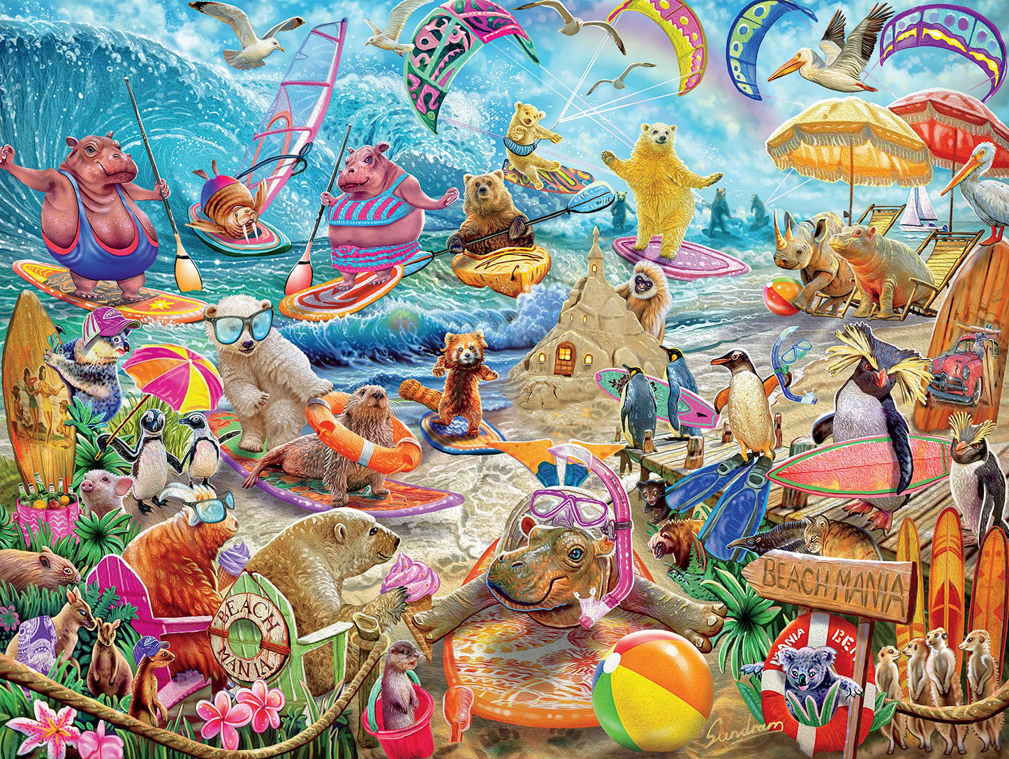 Ceaco - Story Mania - Beach Mania - 550 Piece Jigsaw Puzzle