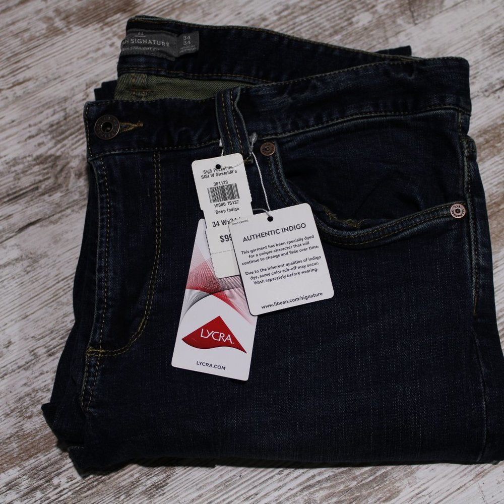 Men's Signature Five-Pocket Jeans with Stretch, Slim Straight, Various, NWT!