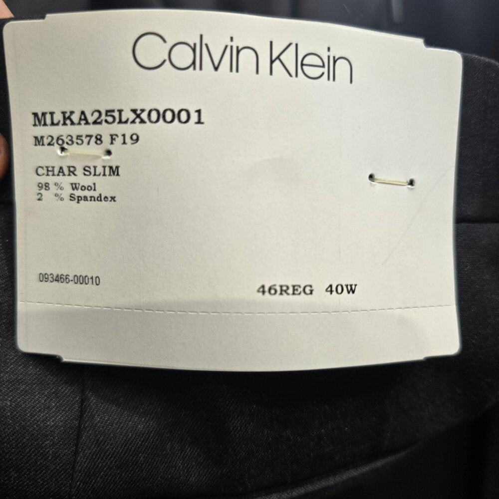 Calvin Klein Men's Stretch Slim Suit 46R/40W- 392P46217