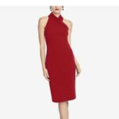 COPY - Rachel Roy Women's Red Zippered Halter Cocktail Dress