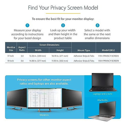 Monitor - Black Standard Privacy FIlter