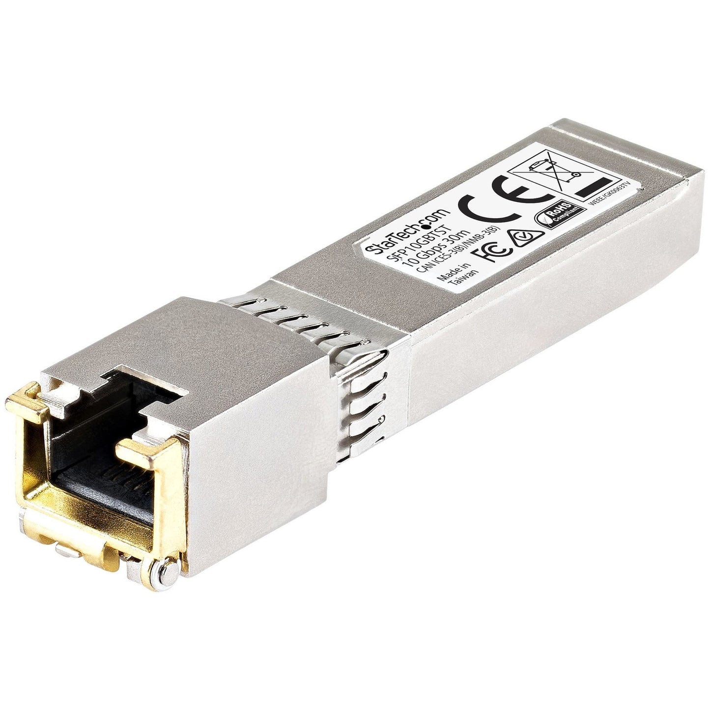 StarTech.com Cisco SFP-10GB-T-X Compatible SFP+ Module, 10GBASE-T, SFP to RJ45