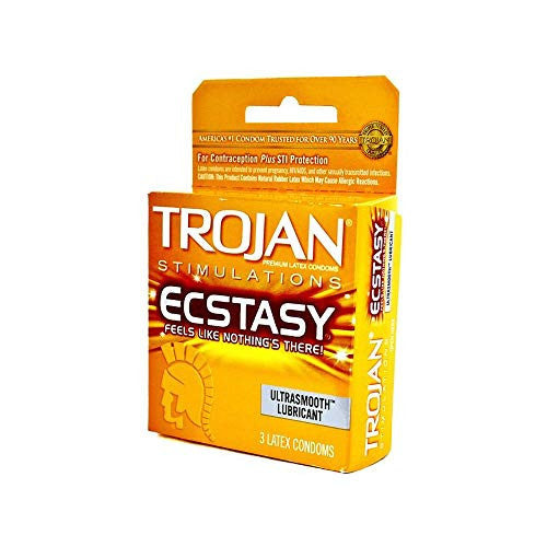 Trojan Ecstasy Ultra Ribb Size 3ct Trojan Ecstasy Ultra Ribbed 3ct