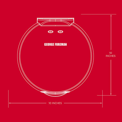 George Foreman Electric Quesadilla Maker, Red, GFQ001 10 Inch