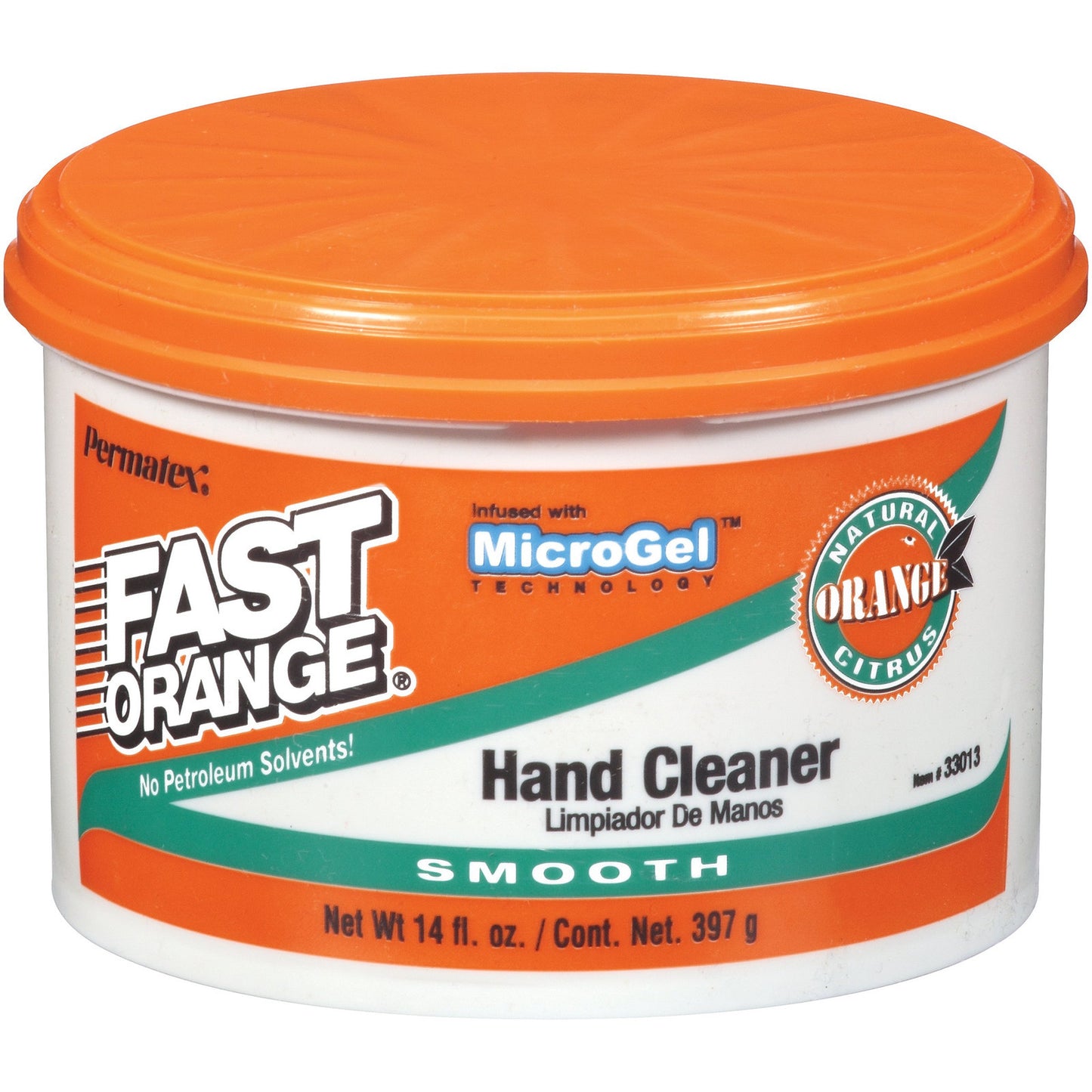 Permatex 33013 Fast Orange Smooth Cream Hand Cleaner, 14 oz.