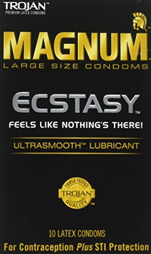 Trojan Condom Magnum Ecstasy Ultrasmooth Lubricated