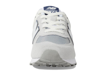 New Balance Kids 574 V1 70s Racing Lace-up Sneaker, Grey, 1 US Unisex Little