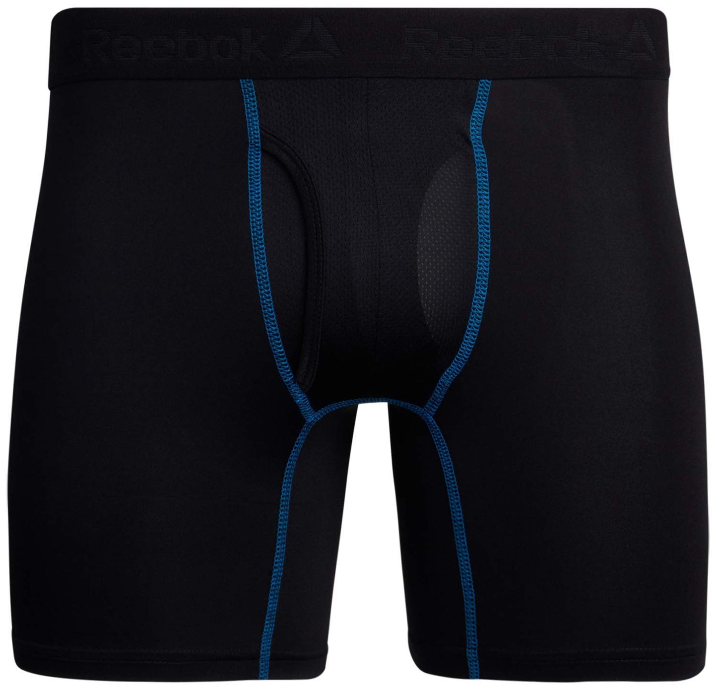 Reebok Men's Boxer Briefs - 4 Pack Soft Performance Boxers w Men with Fly Pouch