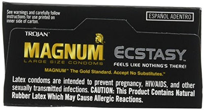 Trojan Condom Magnum Ecstasy Ultrasmooth Lubricated