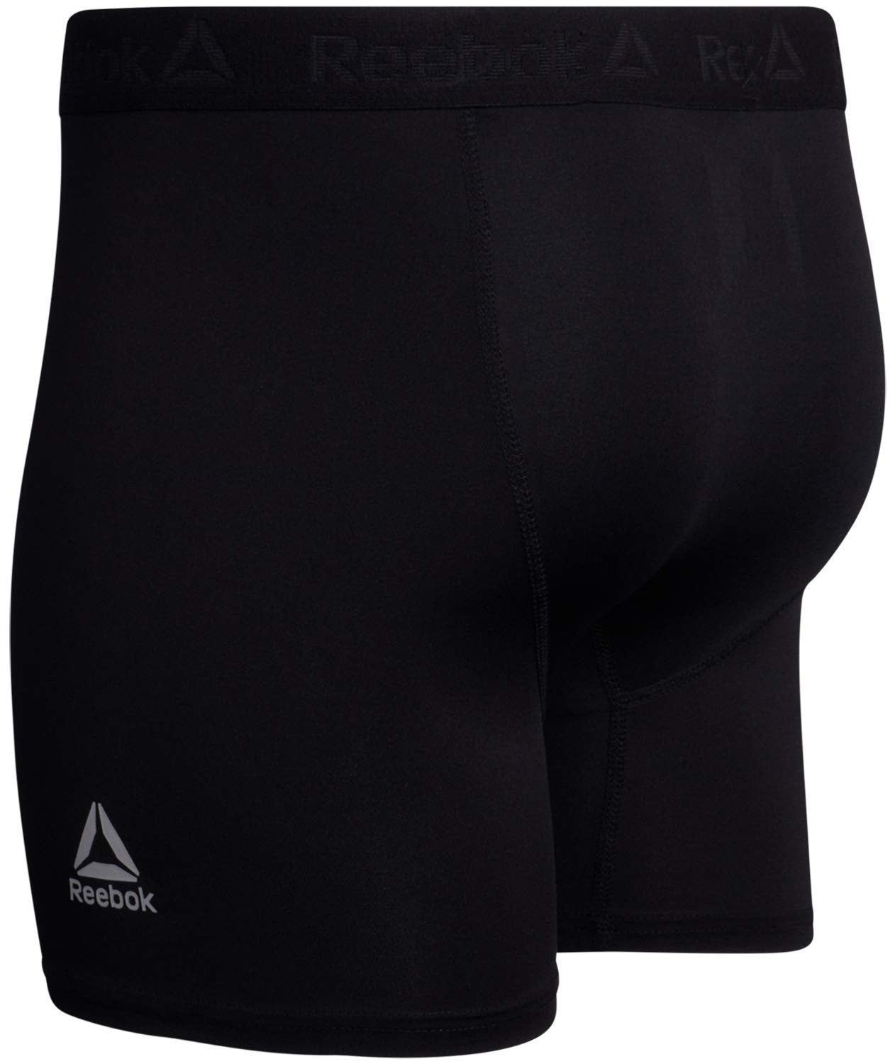 Reebok Men's Boxer Briefs - 4 Pack Soft Performance Boxers w Men with Fly Pouch