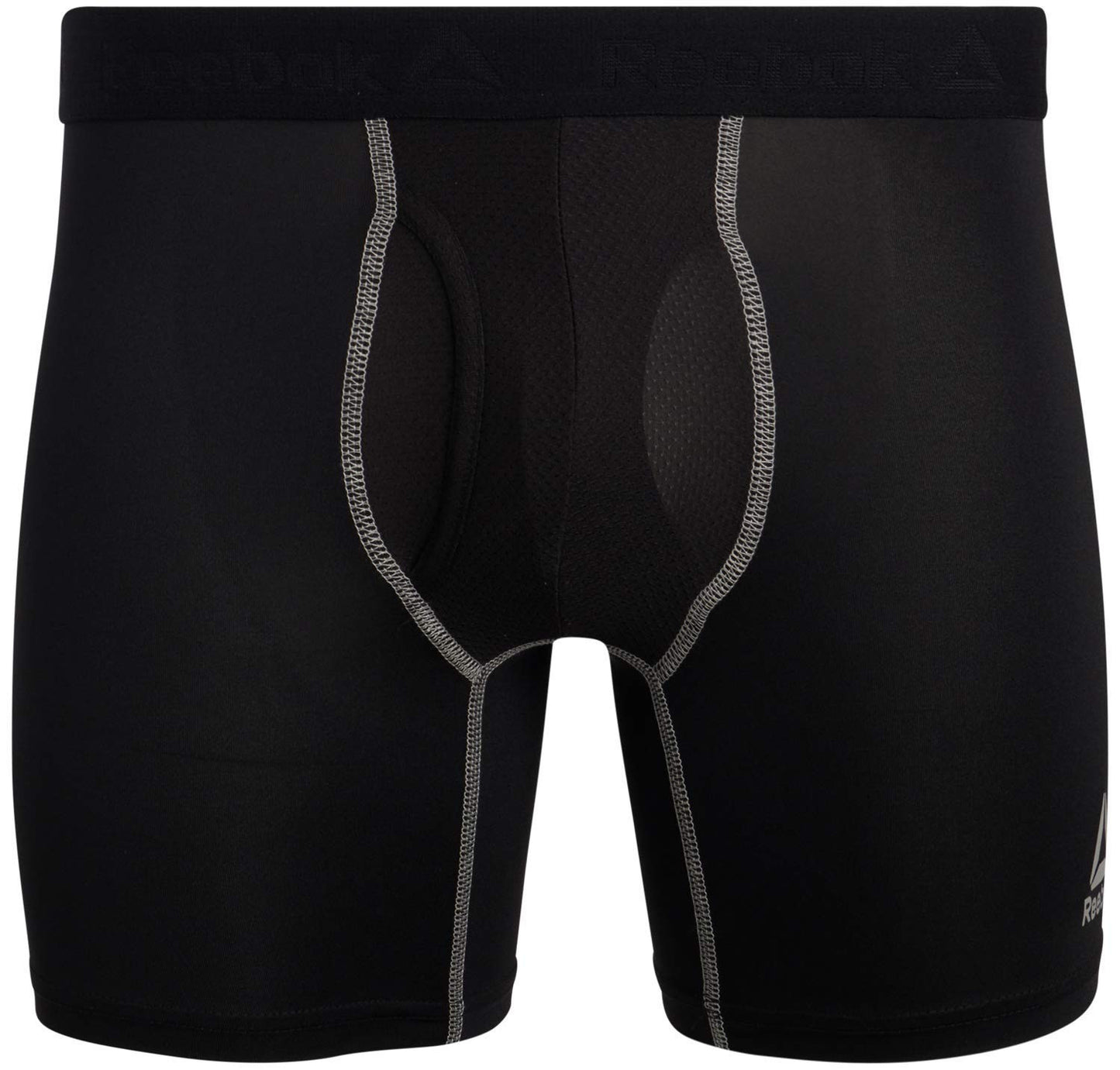 Reebok Men's Boxer Briefs - 4 Pack Soft Performance Boxers for Men w Fly Pouch