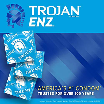 Trojan ENZ Armor Spermicidal Lubricated Condoms - 12 Count