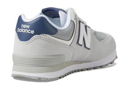 New Balance Kids 574 V1 70s Racing Lace-up Sneaker, Grey, 1 US Unisex Little