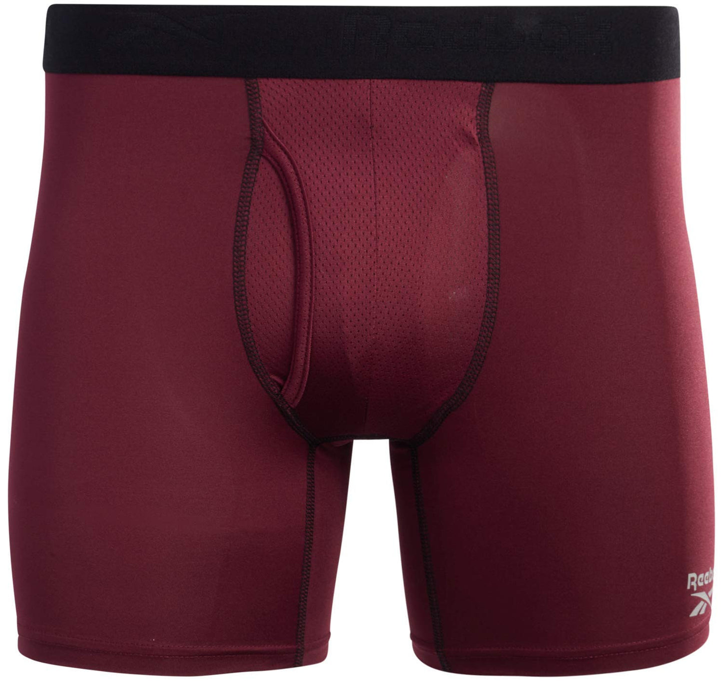 Reebok Men's Boxer Briefs - 4 Pack Soft Performance Boxers w Fly Pouch, Medium