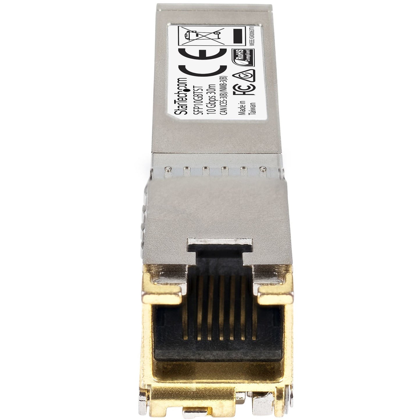 StarTech.com Cisco SFP-10GB-T-X Compatible SFP+ Module, 10GBASE-T, SFP to RJ45