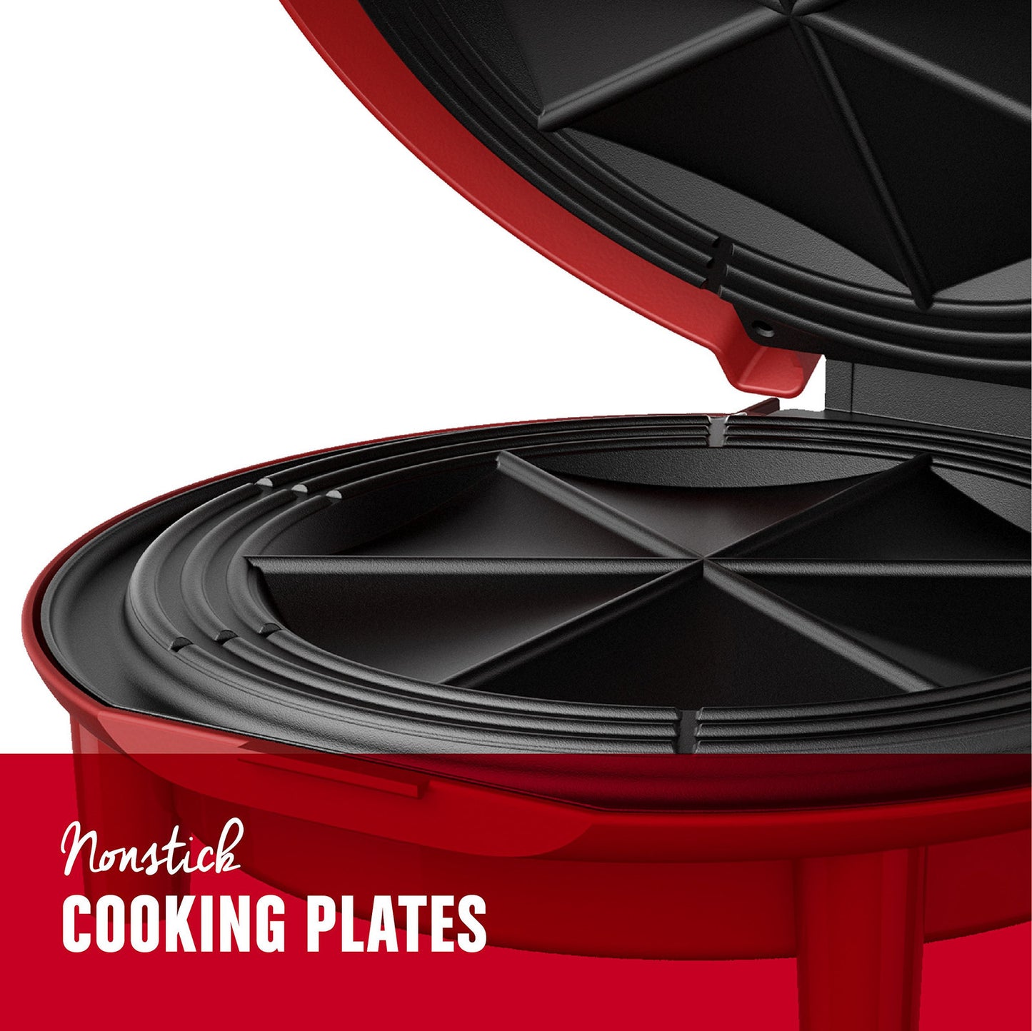 George Foreman Electric Quesadilla Maker, Red, GFQ001 10 Inch