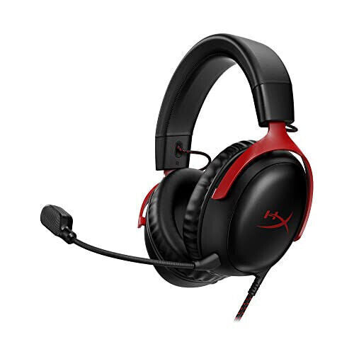 HyperX Cloud III Wired Gaming Headset - Black/Red