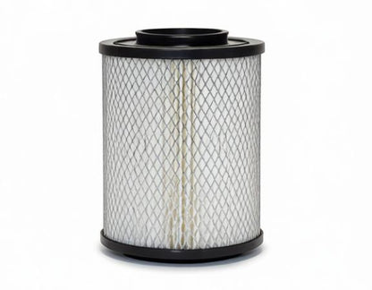The Wholesale Outlet NAPA Gold 6637 cylindrical cellulose air filter with a protective metal mesh screen.