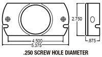 Truck-Lite Deflector Mounts For 2'' Lamps 30404Pack of 5