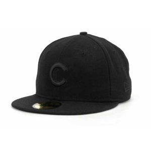 New Era Chicago Cubs Black on Black Fashion 59FIFTY Cap