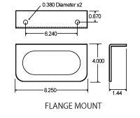 Truck-Lite Flange Mount Mounting Brackets For 60 Series Products 60730