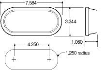 Truck-Lite Grommet Mounts For 60 Series Products 60403Pack of 5